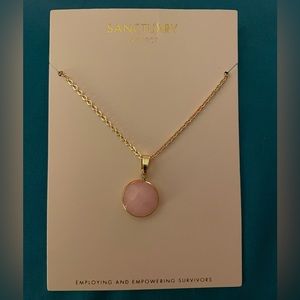 Sanctuary project rose quartz necklace